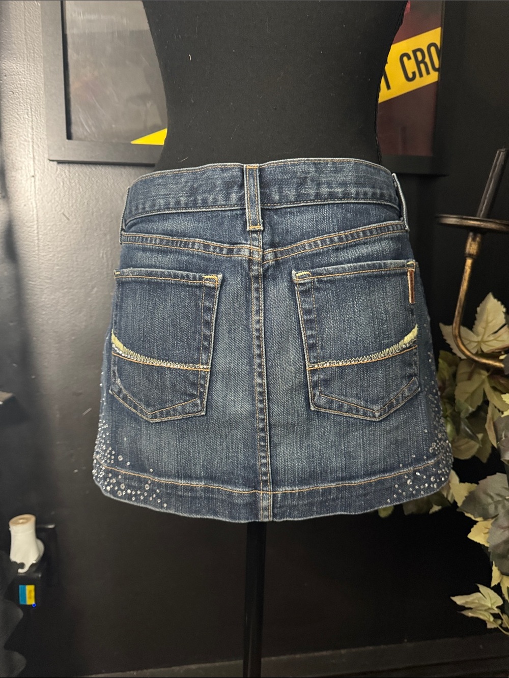 Women's Dark Blue Denim skirt - 27